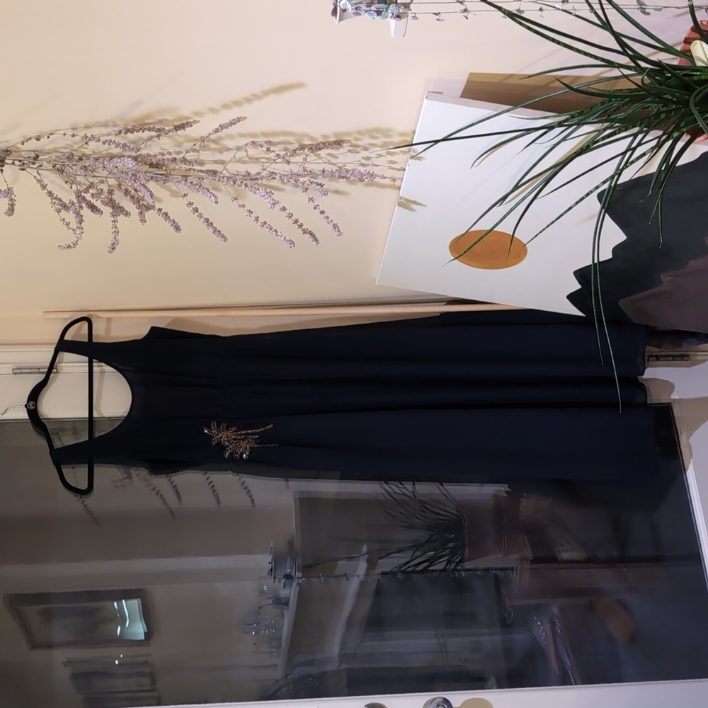 Maxi length navy dress Size M